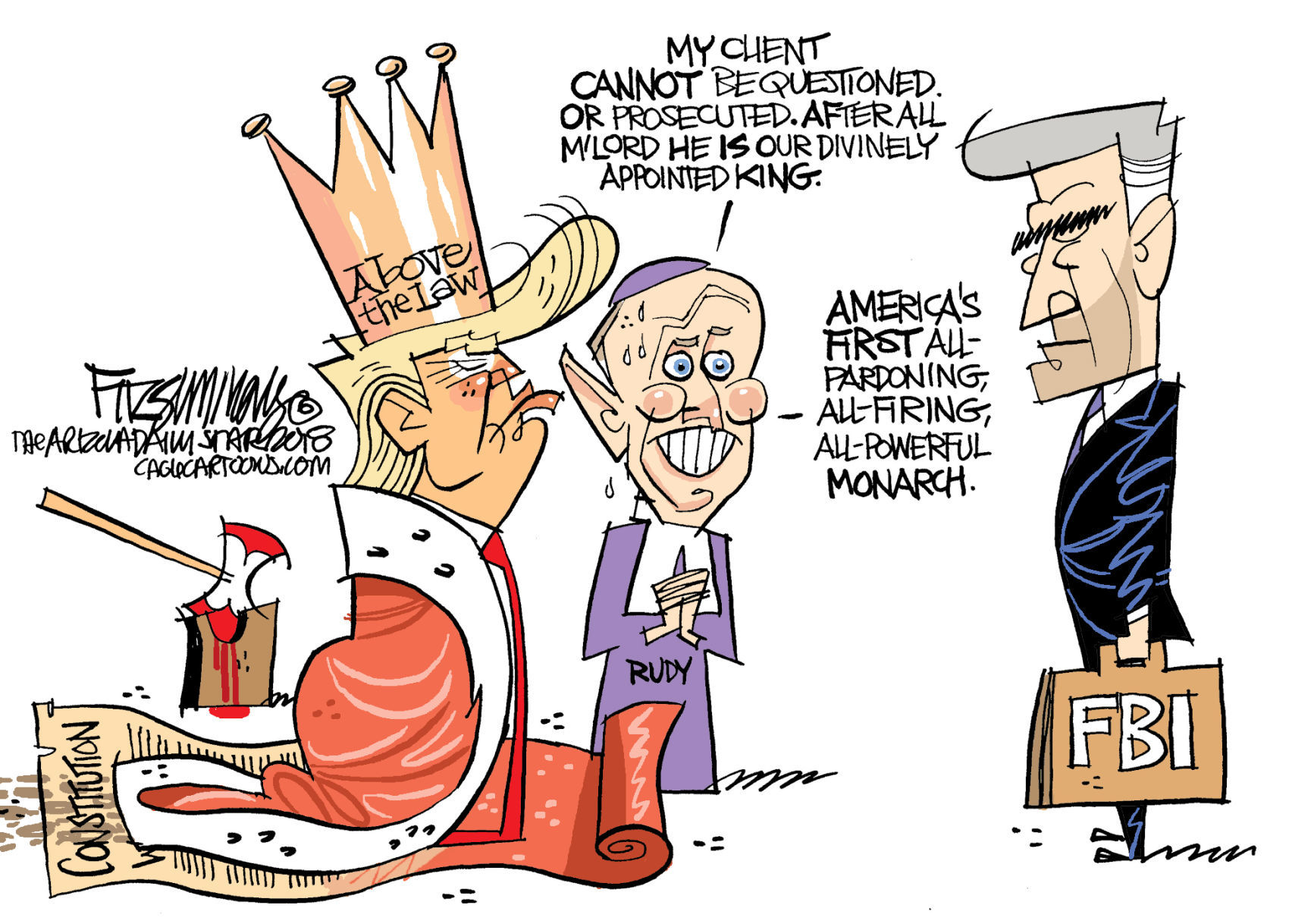 Daily Fitz Cartoon: King